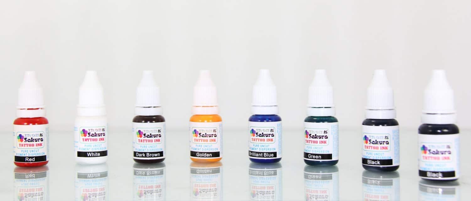 E-onsale Deluxe Tattoo Kit sakura six inks in the set