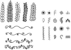 Mehndi tattoo stencils idea