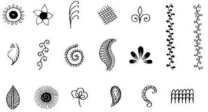 Henna tattoo stencils designs