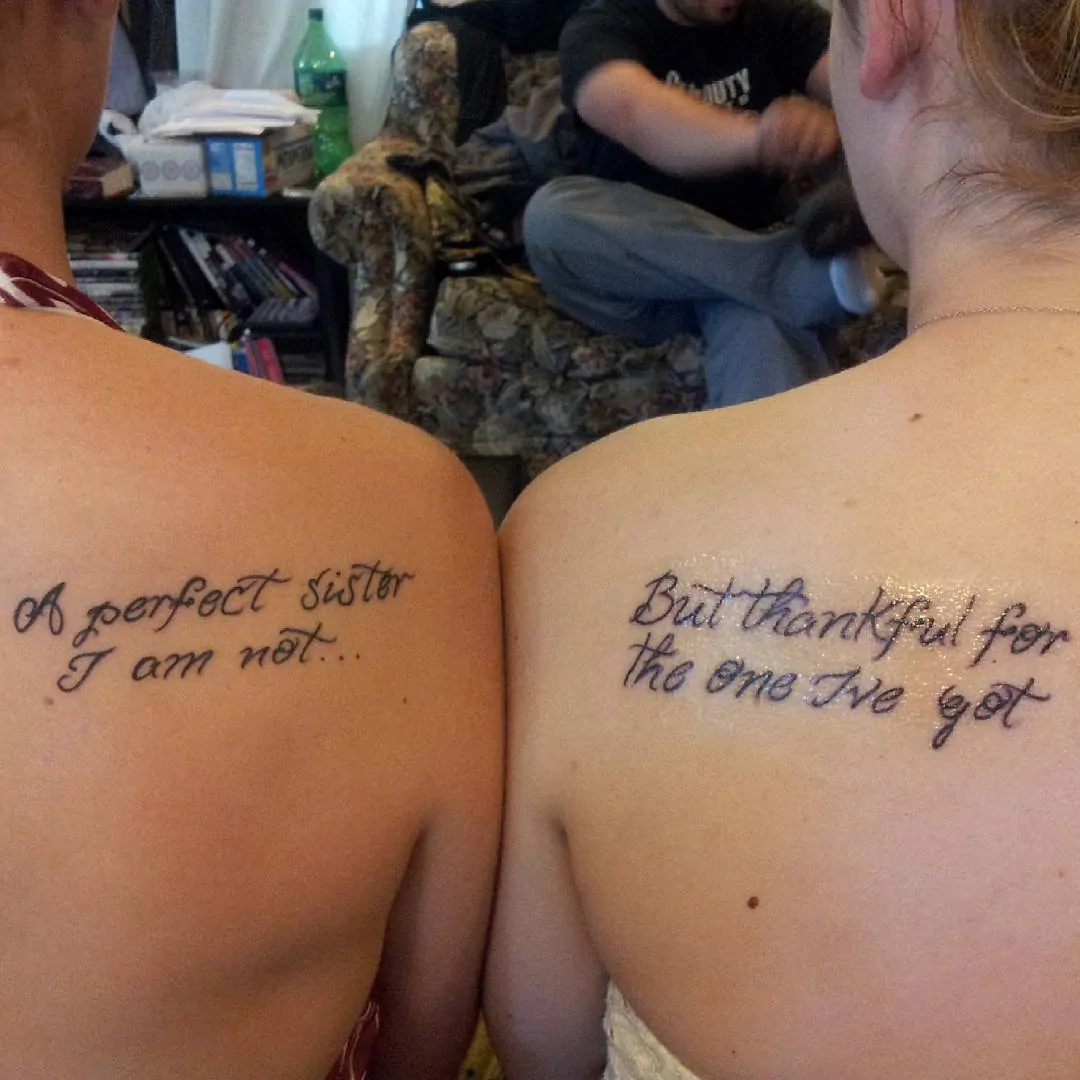 quote sister tattoo