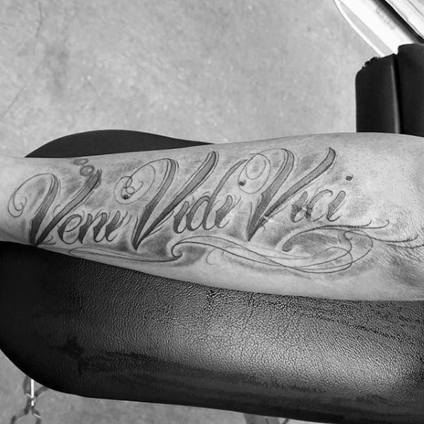 41 Veni Vidi Vici Tattoo Designs with Meaning