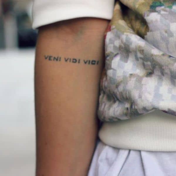 Veni Vidi Vici Tattoo Meaning with Images