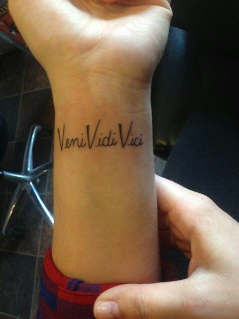 Veni Vidi Vici Tattoo Meaning with Images