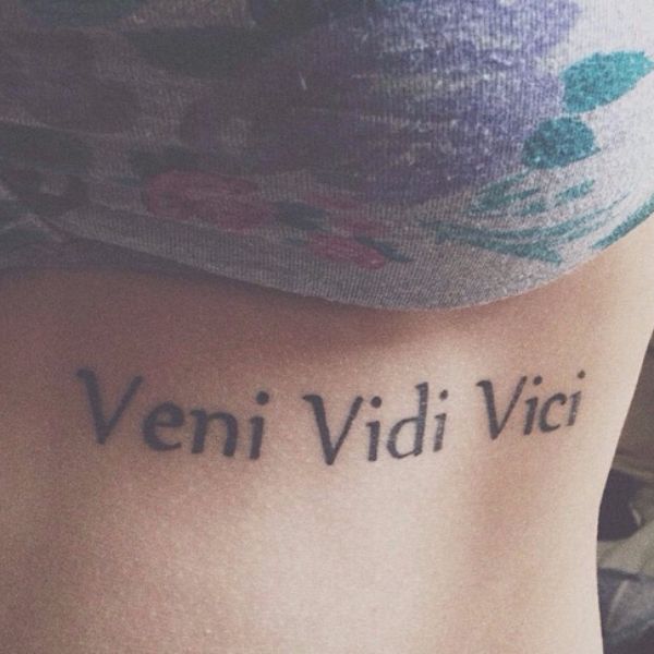 Veni Vidi Vici Tattoo Designs and Meanings 