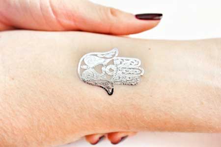 how to make golden ink temporary tattoo step 7