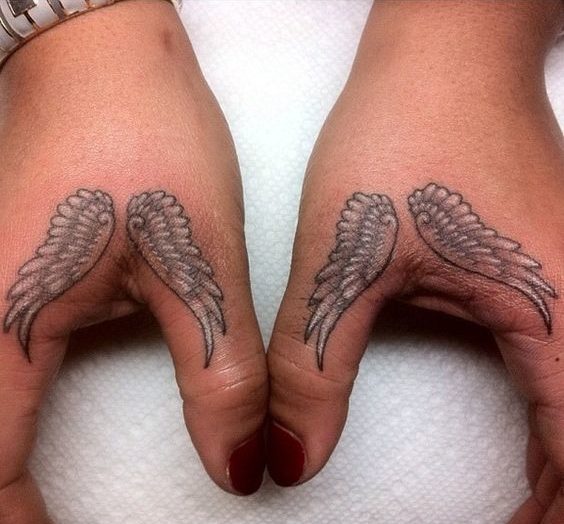 Amazing Wings on Hands Tattoo Inspiration