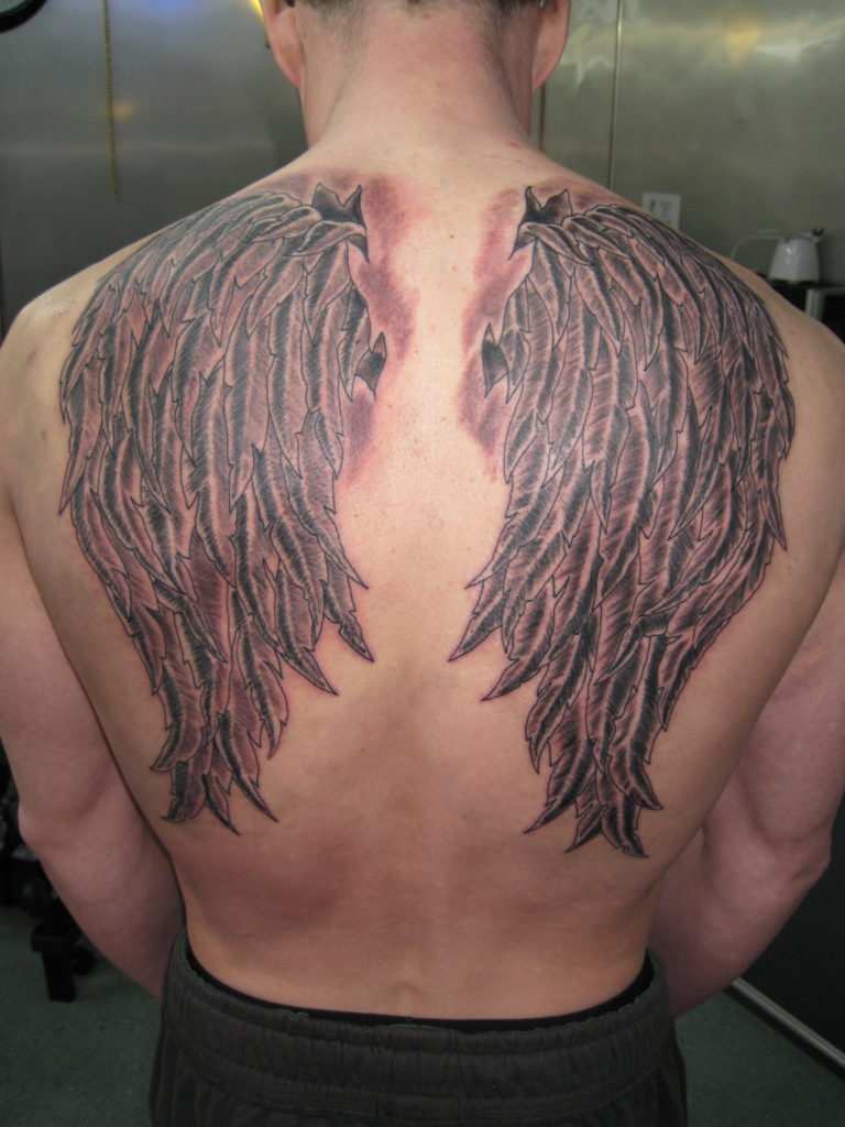 Back Angel Tattoos