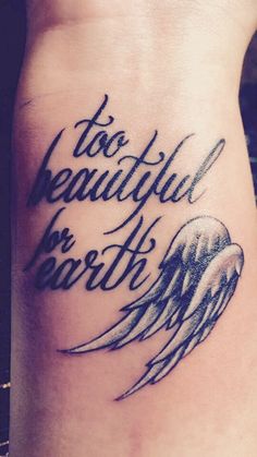 Beautiful Angel Wings Tattoos Design
