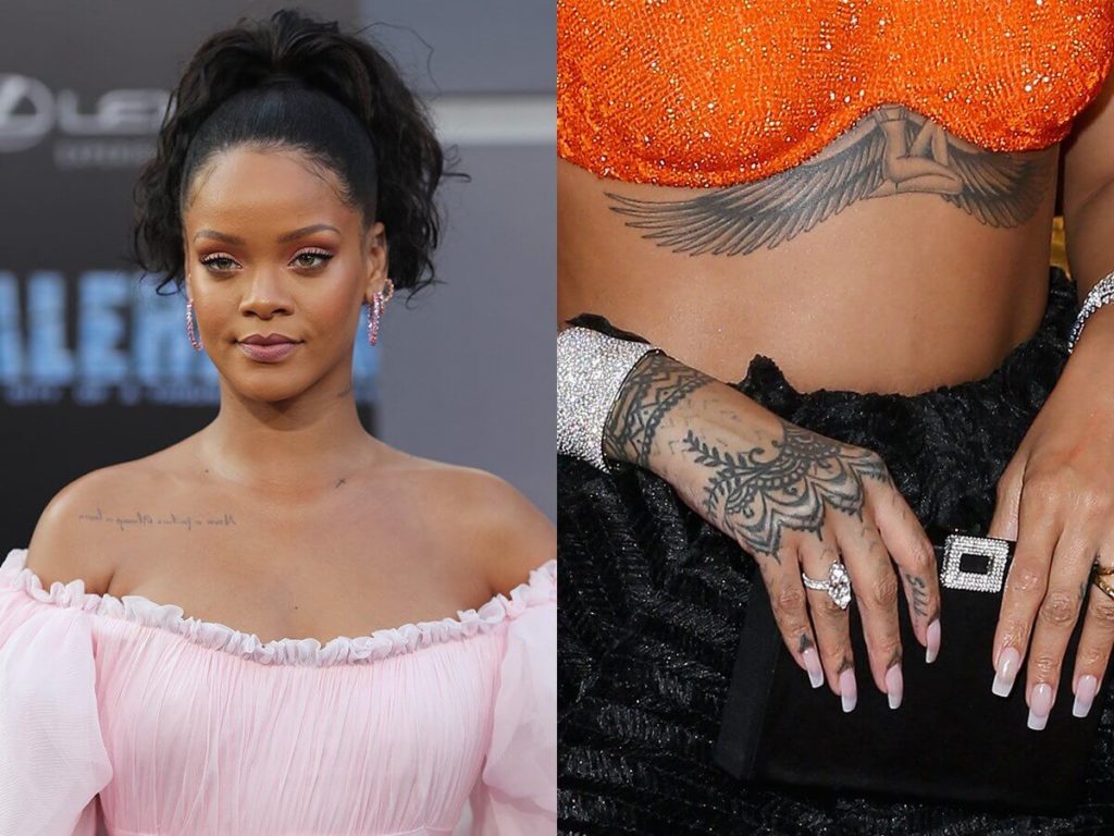 tattoos of Rihanna celebrity