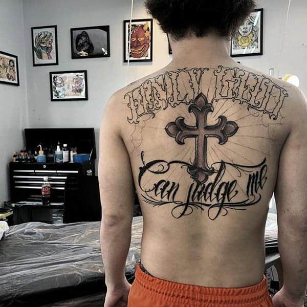 cross tattoo ideas for men