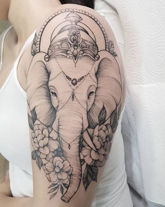 Indian Elephant Tattoo