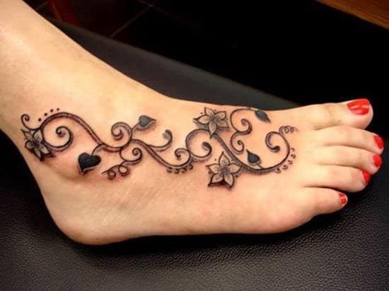 16 Awesome Tribal Foot Tattoos  Only Tribal