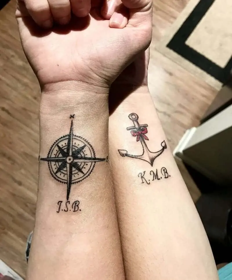 Couples Anchor Tattoo