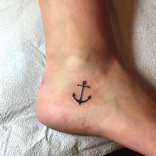Tiny Small Anchor Tattoo
