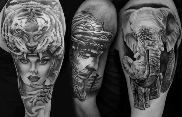 Black And Grey Tattoos Inspiration