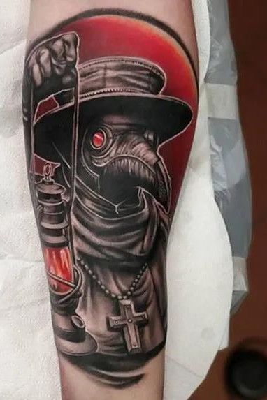 Tresh Polka Plague Doctor Tattoos